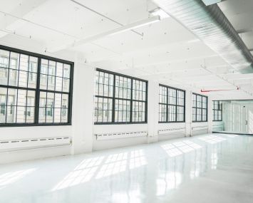 Partial view of AOM’s pre-built office.