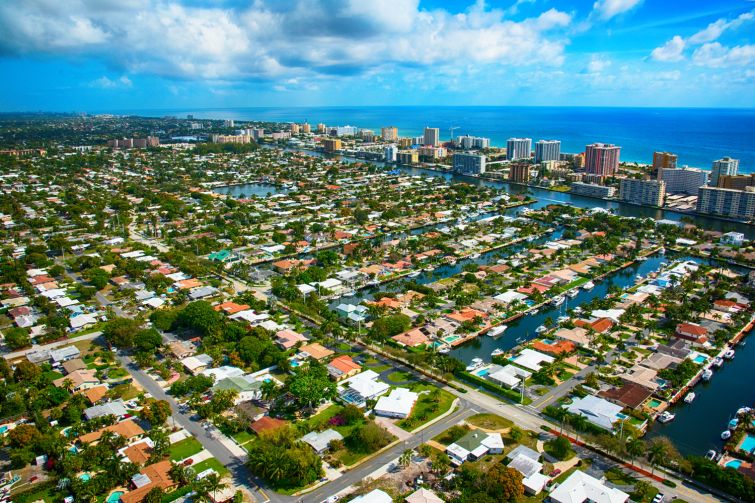 A residential district of Pompano Beach, Fla., located just north of Fort Lauderdale.