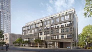 A prior rendering for The Printhouse in downtown New Rochelle, which opened in 2019. 