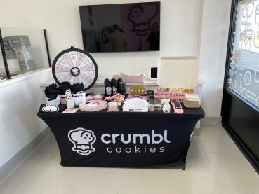 Inside Crumbl Cookies' new Kingstowne franchise.