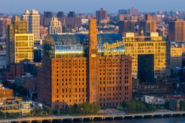 The historic Domino Sugar Refinery on the Williamsburg waterfront was painstakingly restored over the past several years. Then developer Two Trees built a new office building inside of it. 
