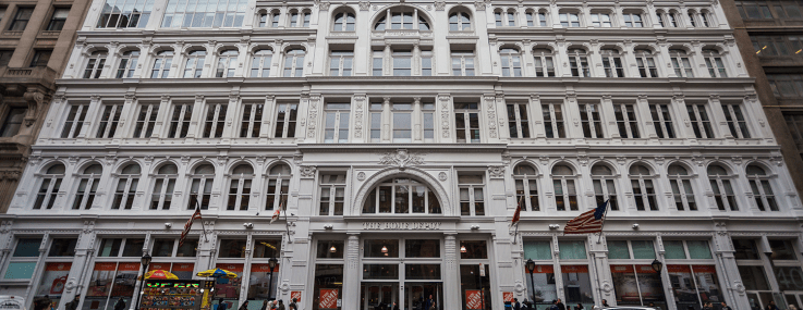 A mixed-used office building in Manhattan