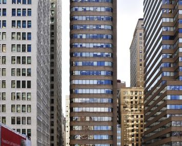 A skyscraper in Manhattan