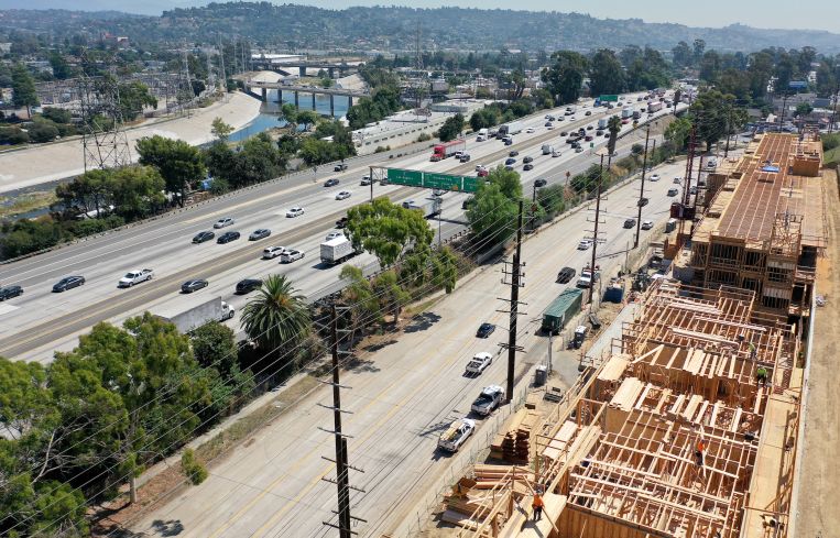 A development along a Californian highway.