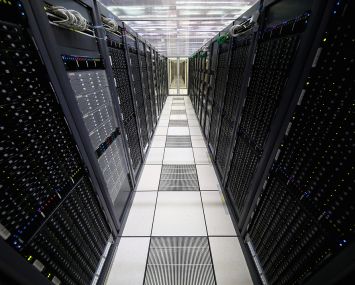 Servers in a data center.