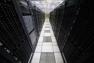 Servers in a data center.