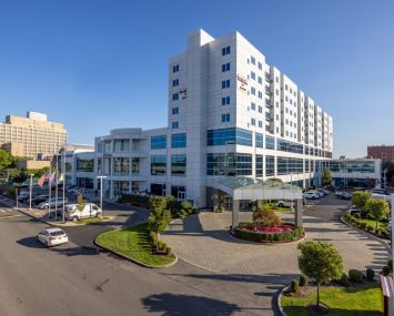 A mixed-use office and retail building in the Bronx