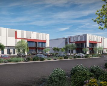 Rendering of The Base, a 1.1 million square foot logistics center in Glendale, Arizona.