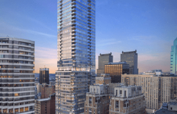The Laurel Rittenhouse Square consists of 65 condo units on the upper floors of the 48-story residential tower in the Center City section of Philadelphia. 