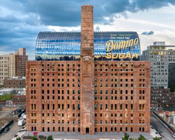 A photo of the new Domino Sugar development