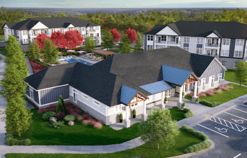 A rendering of Mountain Island, a multifamily community just outside Charlotte, N.C.