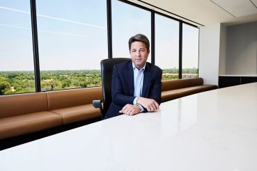 Brannon Hamblen, president of Bank OZK, at its 8300 Douglas Ave., Dallas, TX office on Aug. 25, 2023.