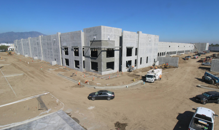 The distribution facility is rising on 15.3 acres at 3900 Arden Drive in El Monte, Calif.