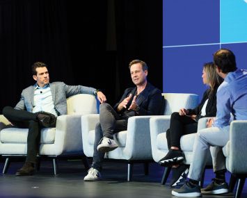 "Real Estate Tech's State of the Union" Blueprint Conference, Las Vegas, Sept. 2023. From left: Brendan Wallace, Pete Flint, Constancce Freedman, and Spencer Rascoff.