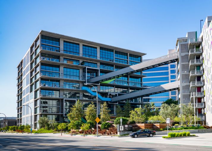 General view of the TikTok headquarters in Culver City, California.