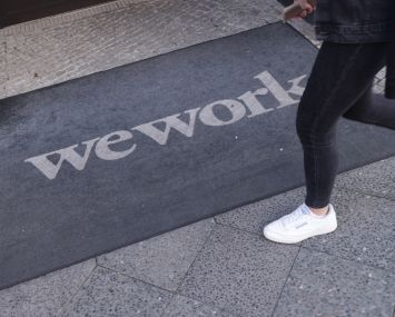 WeWork logo.