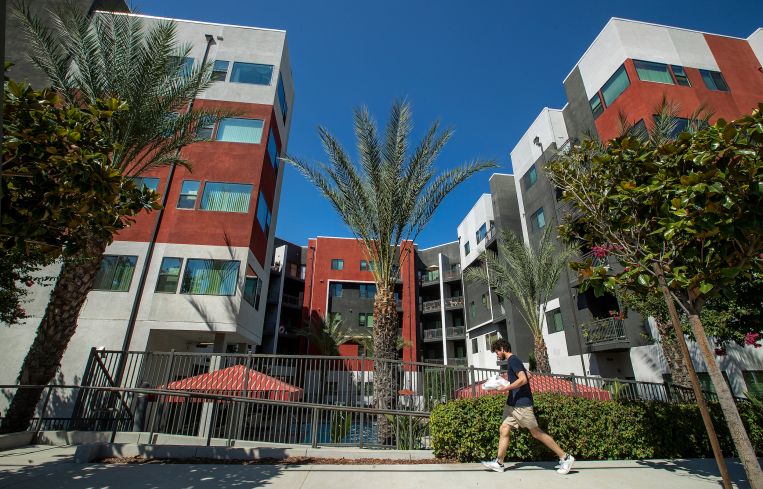 Motif Apartments on Erwin St. in Woodland Hills in Los Angeles.
