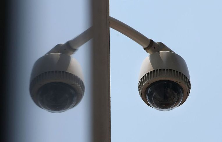 A security camera