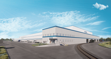 Rendering of a a 282,000-square-foot cold-storage facility outside Houston.