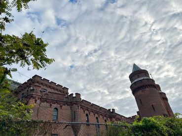 The exterior of the Kingsbridge Armory