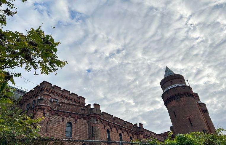 The exterior of the Kingsbridge Armory