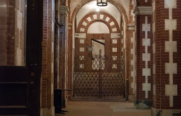 Due to asbestos contamination, few have set foot in the armory's ornate 88,000-square-foot headhouse.