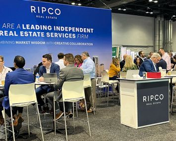 RIPCO Real Estate’s booth at the 2023 ICSC Florida conference in Orlando