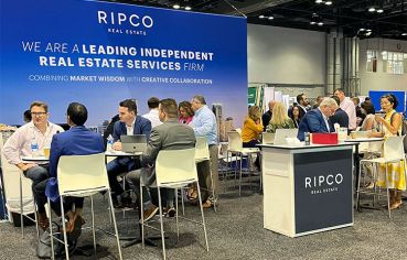 RIPCO Real Estate’s booth at the 2023 ICSC Florida conference in Orlando