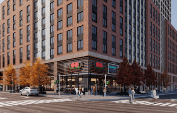 Rendering of 375 West 207th Street.