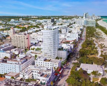 Rendering of proposed 18-story tower to replace Clevelander Hotel Annex.