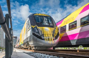 Brightline Train from Miami to Fort Lauderdale.