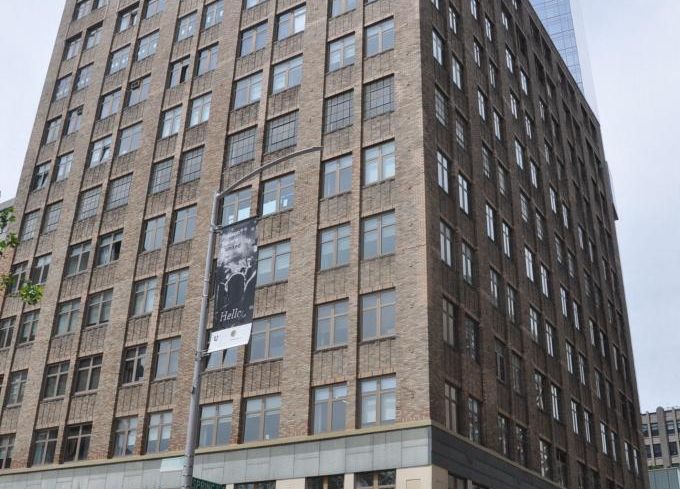 A 15-story office building in Manhattan.