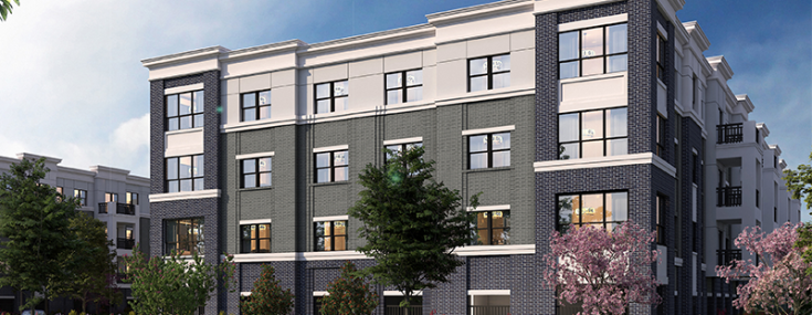 A rendering for Garden Communities' 177-unit Walnut Hill development in Clark, N.J. 