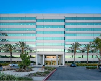 Plaza Tower was developed in 1986 and renovated in 2015 at 18000 Studebaker Road in Cerritos.