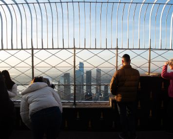 The Empire State Building's observation decks, including on the 86th floor, have done brisk business since the pandemic.