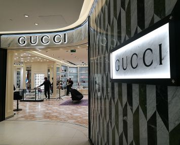 A Gucci store.