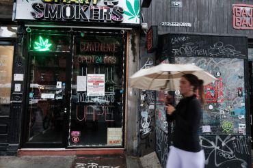 An illegal cannabis shop in NYC