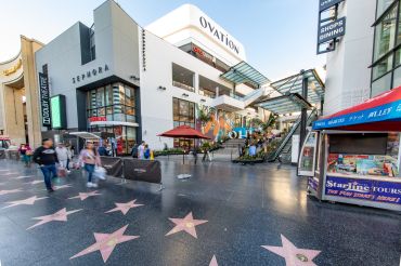 Much of the property at 6801 Hollywood Boulevard remained open throughout the renovation.