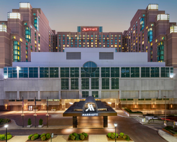 The Philadelphia Marriott Downtown, 1,408-key hotel in the heart of Center City, Philadelphia.