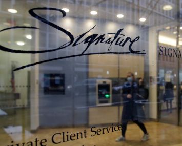 Signature Bank was seized by regulators on March 13, 2013.