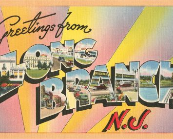 Vintage 'Greetings from Long Branch' postcard