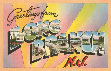 Vintage 'Greetings from Long Branch' postcard