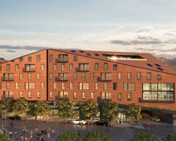 Rendering of Post District in Downtown Salt Lake City.