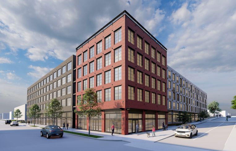 Rendering of Winchester Green in Science Park, New Haven
