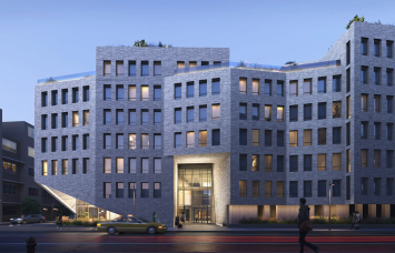 A previous rendering for the 130-unit Casa Hope property at 130 Hope Street in Williamsburg, Brooklyn. 