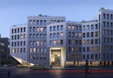 A previous rendering for the 130-unit Casa Hope property at 130 Hope Street in Williamsburg, Brooklyn. 