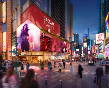 A rendering of Caesars Palace Times Square.