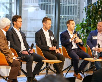 Jay Neveloff hosts a Commercial Observer forum with several real estate executives.