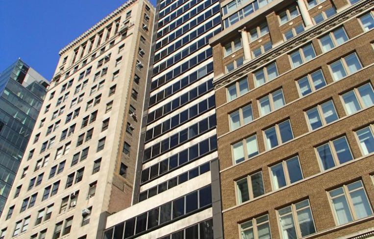 An office building in Manhattan,
