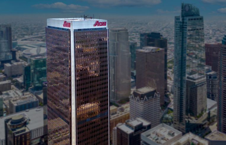 The 62-story Aon Center in Downtown Los Angeles.